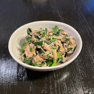 冷凍菜の花とツナの和え物